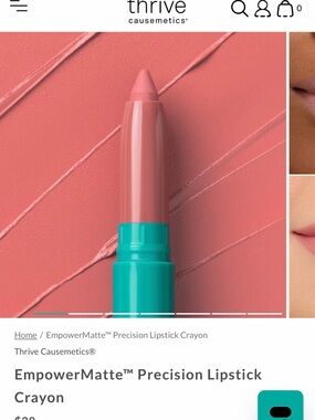 Thrive causemetics Empower Matte Precision Lipstick Crayon in Kaisa